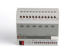Диммирующий актуатор на 6 каналов 0–10V DM0106.0050 — вид спереди.