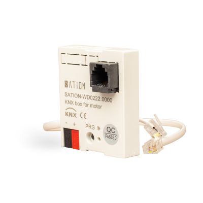 KNX-модуль для мотора штор WD0222.0000 — вид сбоку.