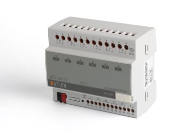 Диммирующий актуатор на 6 каналов 0–10V DM0106.0050 — вид сбоку.